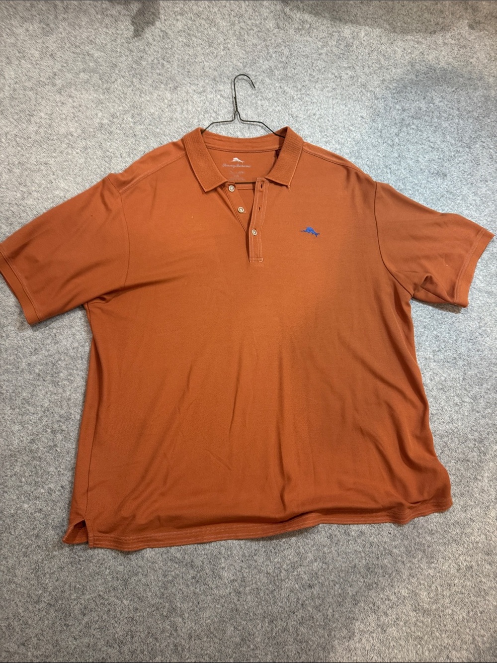 Tommy Bahama Men's Polo Shirt in Rust Orange